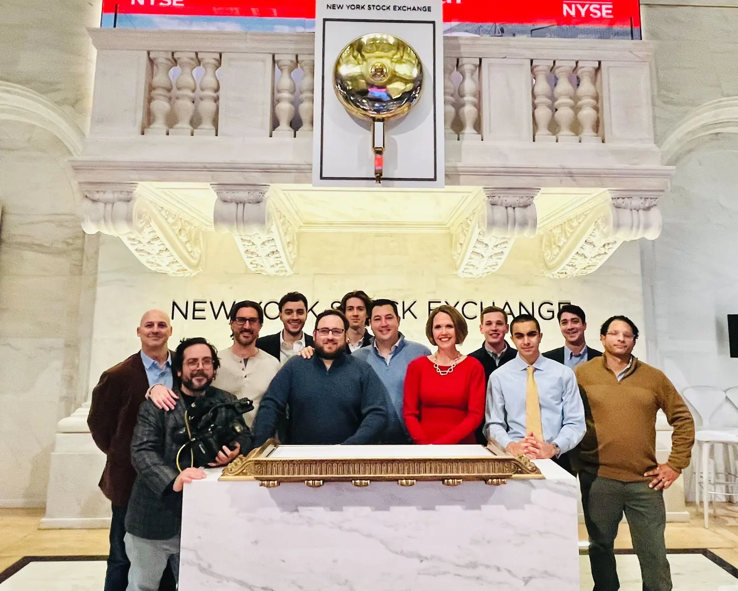 Mary Thwaites at the New York Stock Exchange
